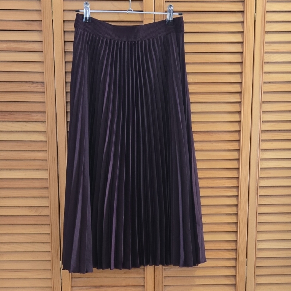 H&M Dark Purple Plum A-Line Skirt